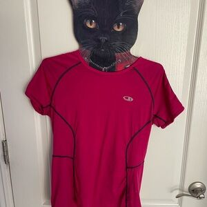 Pink icebreaker 150GT ultra lite shirt